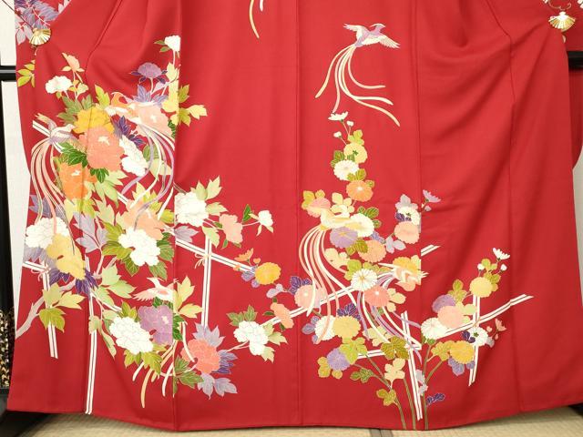 平和屋着物●創業460年・千總　振袖　鳳凰枝花文　金彩　正絹　逸品　AABF5220cs