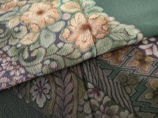 平和屋着物●訪問着 辻が花 正絹 逸品 AABF5223cs