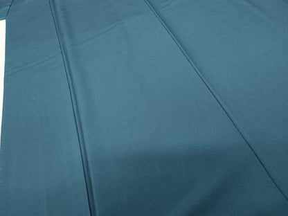 平和屋着物●上質な色無地 花浅葱色 正絹 逸品 未使用 AABF5229cs