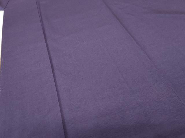 平和屋着物●上質な色無地 菖蒲色 正絹 逸品 AABF5236cs