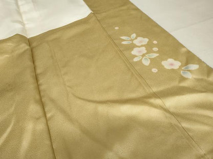 平和屋着物●訪問着 駒刺繍 辻が花 雪輪草花文 暈し染め 金彩 正絹 逸品 AABF5239cs