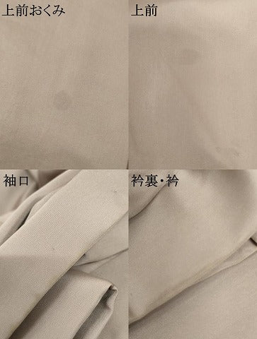 平和屋着物●男性 色無地 素色 正絹 逸品 AABF5240cs