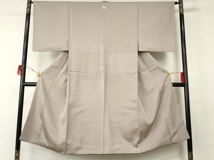 平和屋着物●男性 色無地 素色 正絹 逸品 AABF5240cs