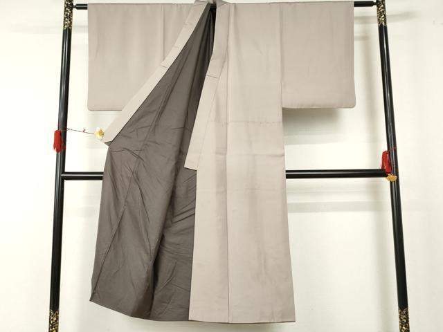 平和屋着物●男性 色無地 素色 正絹 逸品 AABF5240cs