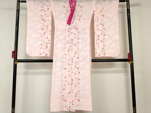 平和屋着物∵女の子 十三参り 子供 長襦袢 無双仕立て 亀甲花文 逸品 未使用 AABF5250cs