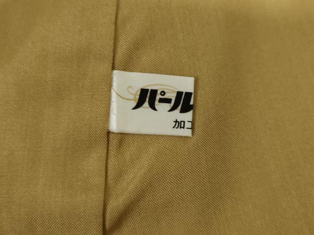 平和屋着物●上質な紬 作家物 道人 手描き 更紗花文 金彩 正絹 逸品 AABF5254cs
