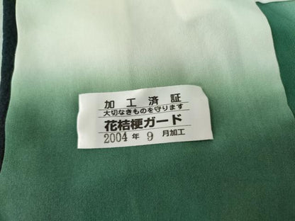 平和屋着物●上質な小紋 手描き 松 正絹 逸品 AABF5264cs