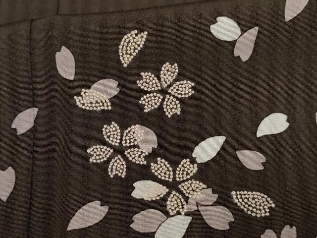 平和屋着物●訪問着 刺繍 舞花文 やまと金ラベル 正絹 逸品 AABF5272cs