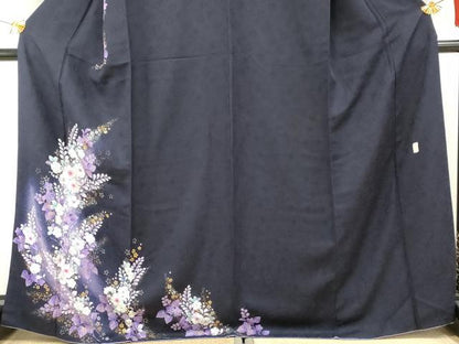 平和屋着物●越後十日町の一流染匠 桐屋・翠山工房 訪問着 辻が花 暈し染め 金銀彩 やまと誂製 正絹 逸品 AABF5273cs