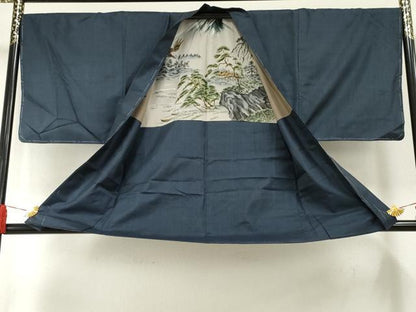 平和屋着物●男性 本場大島紬 アンサンブル 100亀甲 総詰め 正絹 逸品 未使用 AABF5279cs