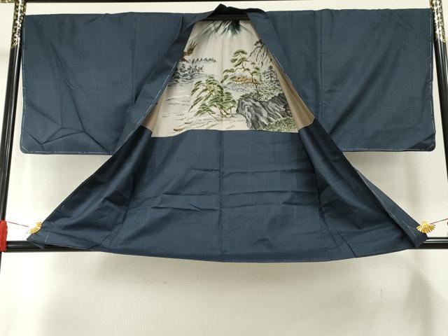 平和屋着物●男性 本場大島紬 アンサンブル 100亀甲 総詰め 正絹 逸品 未使用 AABF5279cs