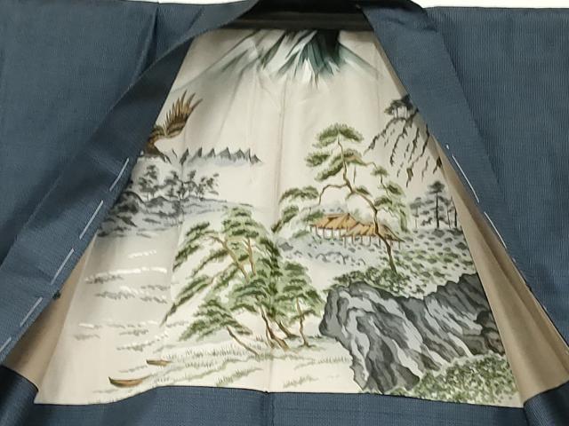 平和屋着物●男性 本場大島紬 アンサンブル 100亀甲 総詰め 正絹 逸品 未使用 AABF5279cs
