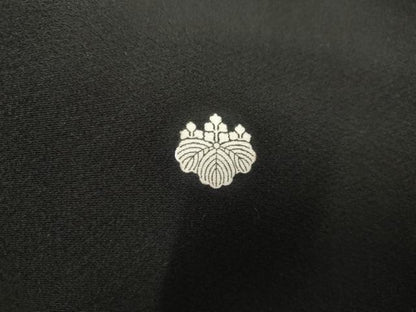 平和屋着物●本加賀友禅作家 東藤岳 黒留袖 梅松風景花文 正絹 逸品 AABF5280cs