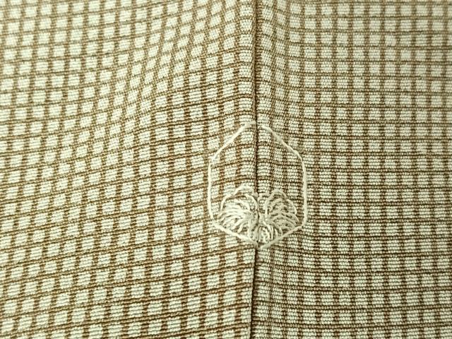 平和屋着物▽江戸小紋 単衣 角通し 正絹 逸品 AABF5284jh