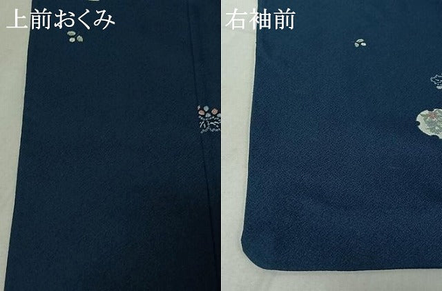 平和屋着物▽小紋 単衣 雪輪花文 洗える着物 AABF5289jh