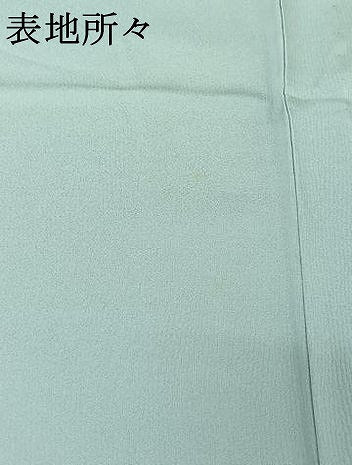 平和屋着物▽無地絵羽訪問着 単衣 ドロンワーク 流水文 空色 正絹 逸品 AABF5296jh