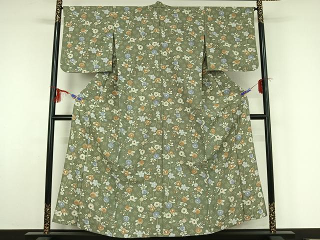 平和屋着物▽小紋 単衣 辻が花 洗える着物 AABF5313jh