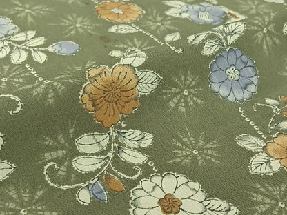 平和屋着物▽小紋 単衣 辻が花 洗える着物 AABF5313jh