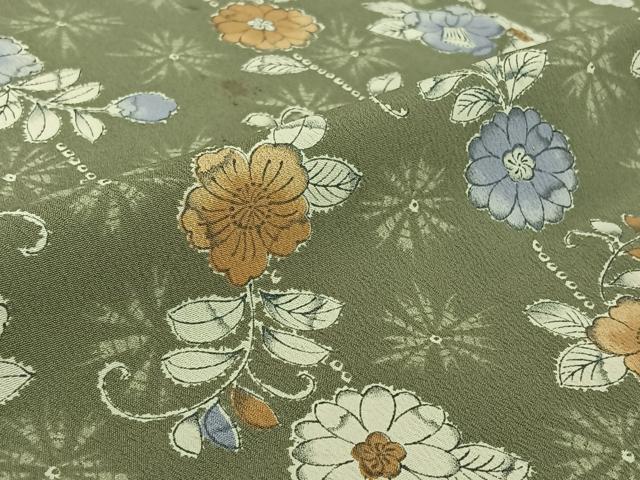 平和屋着物▽小紋 単衣 辻が花 洗える着物 AABF5313jh