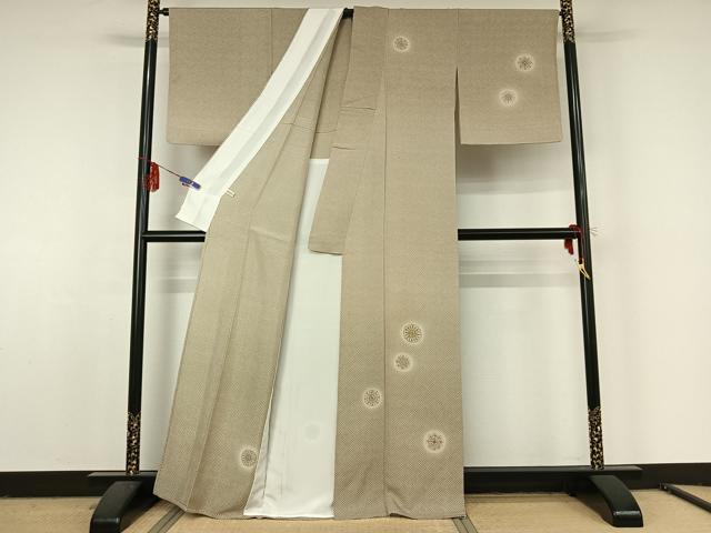 平和屋着物▽訪問着 単衣 刺繍 正倉院花文 蛍暈し 金糸 金彩 正絹 逸品 AABF5316jh