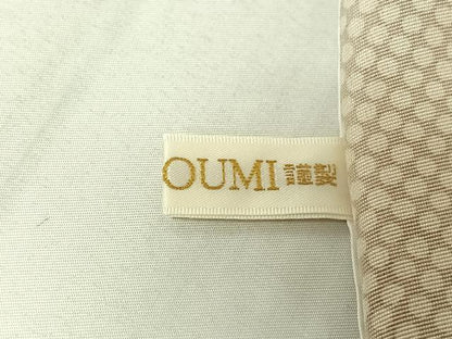 平和屋着物▽訪問着 単衣 刺繍 正倉院花文 蛍暈し 金糸 金彩 正絹 逸品 AABF5316jh