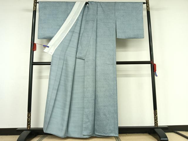 平和屋着物▽上質な小紋 単衣 墨流し文様 正絹 逸品 AABF5319jh