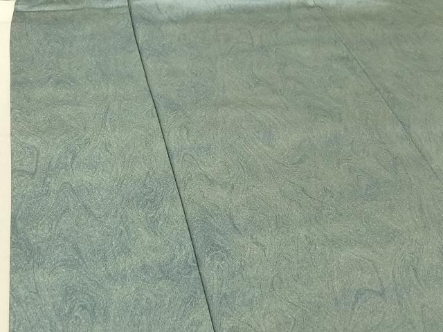 平和屋着物▽上質な小紋 単衣 墨流し文様 正絹 逸品 AABF5319jh