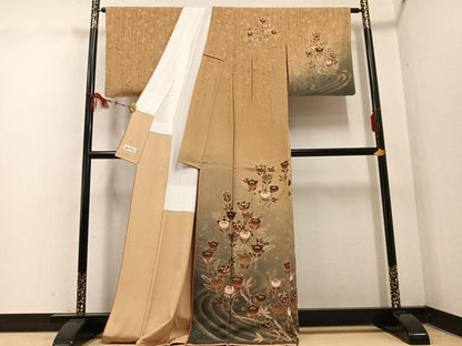平和屋着物●訪問着　橘　暈し染め　金彩　やまと誂製　正絹　逸品　未使用　AABF5322ph