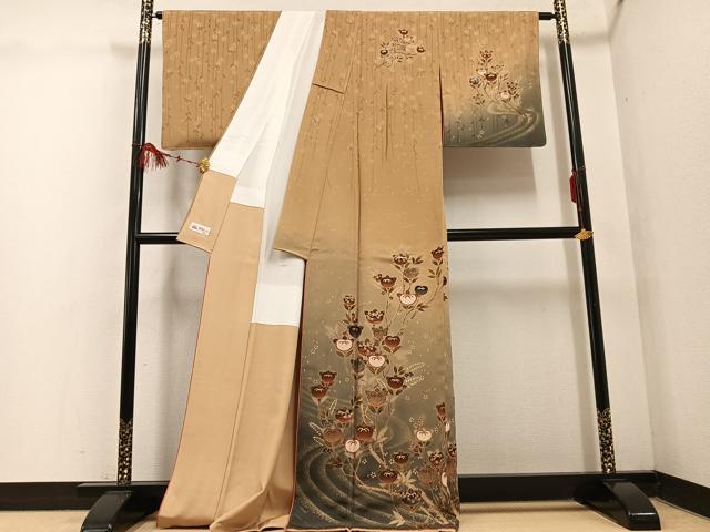 平和屋着物●訪問着　橘　暈し染め　金彩　やまと誂製　正絹　逸品　未使用　AABF5322ph