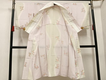 平和屋着物●長襦袢　無双仕立て　桜文　金彩　広衿仕立て　正絹　逸品　AABF5325ph