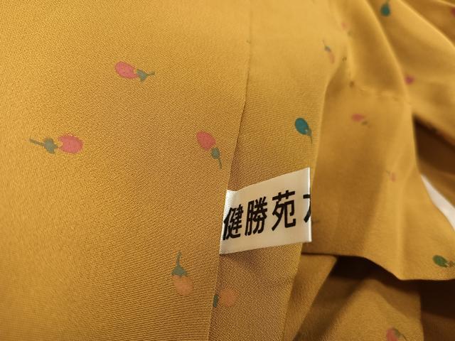 平和屋着物●長襦袢 無双仕立て 成り物 茄子 正絹 逸品 AABF5326ph