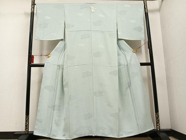 平和屋着物●上質な色無地 花唐草地紋 蕎麦切色 正絹 逸品 未使用 AABF5327ph