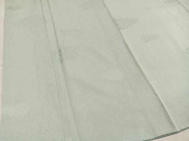 平和屋着物●上質な色無地 花唐草地紋 蕎麦切色 正絹 逸品 未使用 AABF5327ph