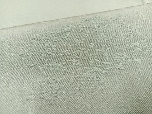 平和屋着物●上質な色無地 花唐草地紋 蕎麦切色 正絹 逸品 未使用 AABF5327ph