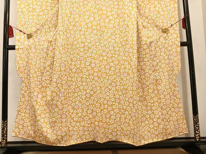 平和屋着物●豪華振袖 桜文 正絹 逸品 AABF5328ph