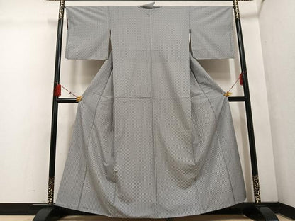 平和屋着物●上質な紬 間道 正絹 逸品 AABF5330ph