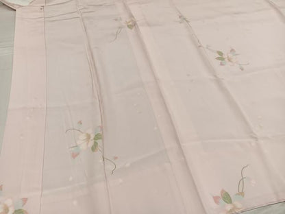 平和屋着物●長襦袢 無双仕立て 草花文 正絹 逸品 AABF5331ph