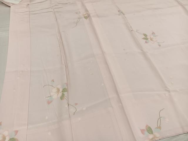 平和屋着物●長襦袢 無双仕立て 草花文 正絹 逸品 AABF5331ph