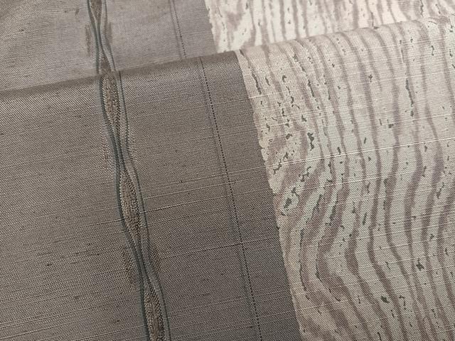 平和屋着物●上質な紬 間道 正絹 逸品 AABF5333ph