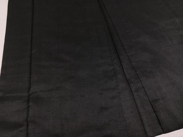 平和屋着物●男性 黒紋付 羽織 正絹 逸品 AABF5334ph
