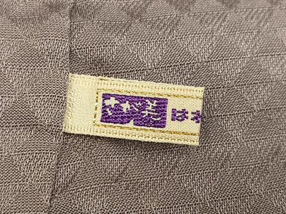 平和屋着物●上質な色無地　草花地紋　鳩鼠色　さが美扱い　正絹　逸品　AABF5337ph