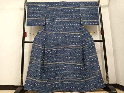 平和屋着物●上質な小紋 有栖川文様 正絹 逸品 AABF5342ph