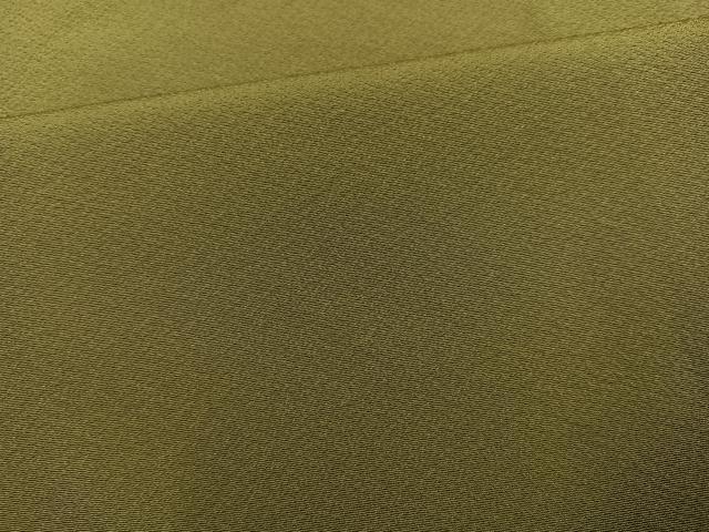 平和屋着物●上質な色無地 油色 正絹 逸品 AABF5347ph