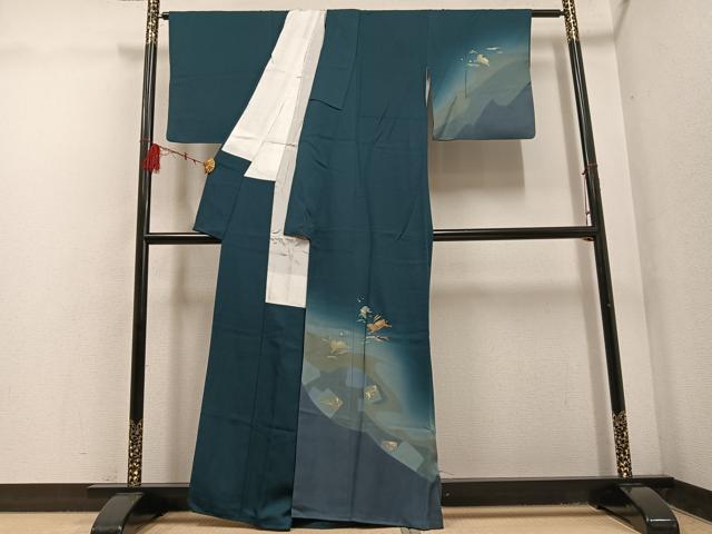 平和屋着物○訪問着 芝兎 暈し染め 金彩 正絹 逸品 AABF5354ph