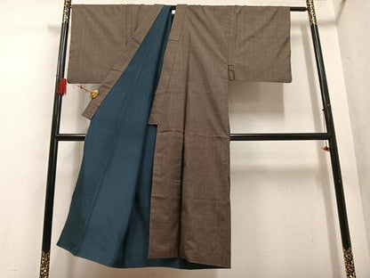 平和屋着物●男性 本場大島紬 アンサンブル 一元絣 正絹 逸品 AABF5360ph