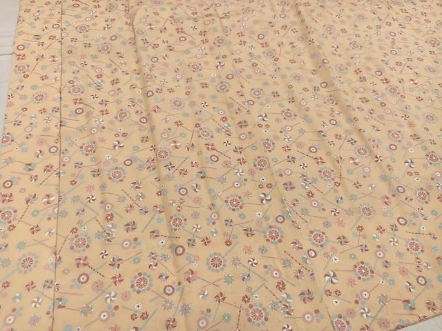 平和屋着物●長襦袢 無双仕立て 風車文 正絹 逸品 AABF5368ph