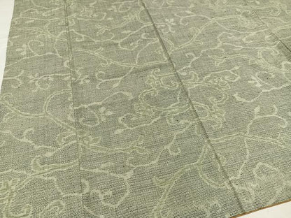 平和屋着物●本場結城紬 重要無形文化財 100亀甲 唐草文 正絹 逸品 AABF5374ph