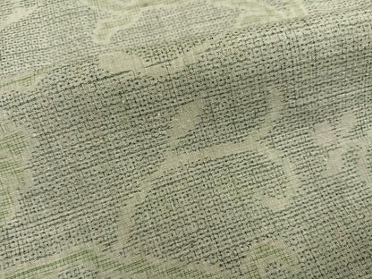 平和屋着物●本場結城紬 重要無形文化財 100亀甲 唐草文 正絹 逸品 AABF5374ph