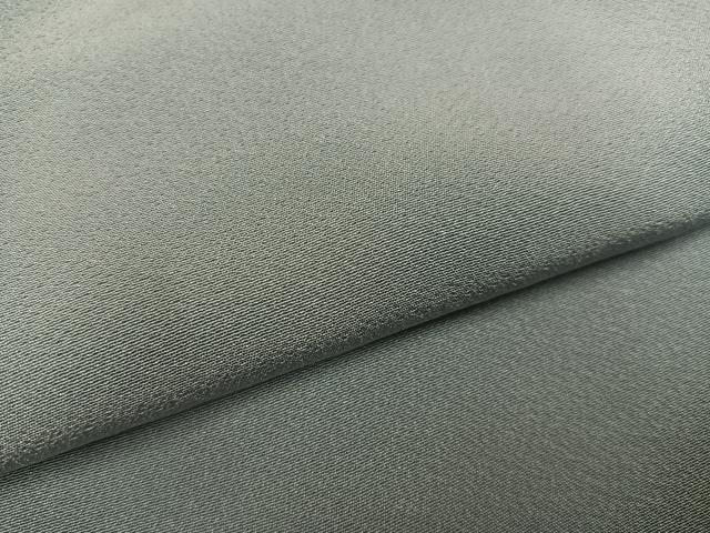 平和屋着物●上質な色無地 深川鼠色 正絹 逸品 AABF5378ph
