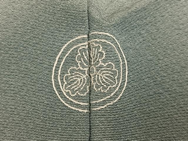 平和屋着物●上質な色無地 深川鼠色 正絹 逸品 AABF5378ph